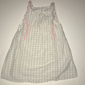 Baby Gap gray and white dress